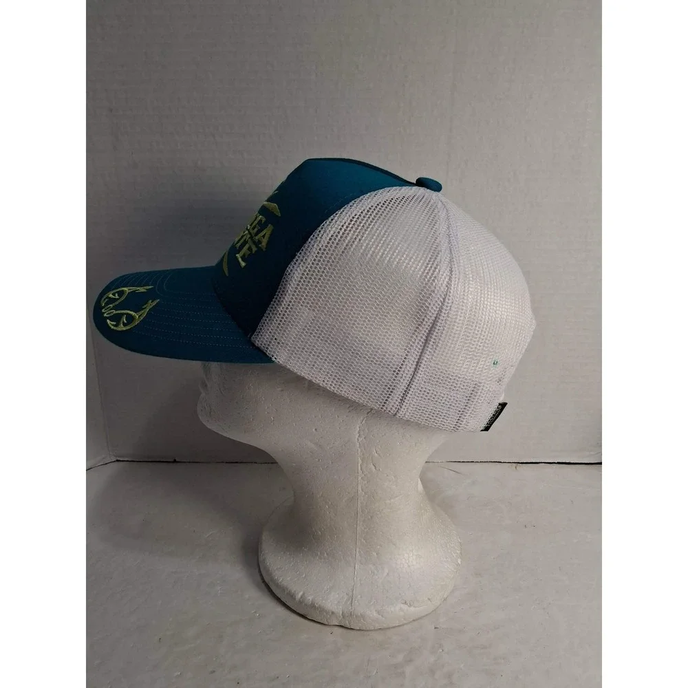 Realtree Fishing Youth‎ Trucker Hat Teal Mega Bite Shark Mesh Back Snapback